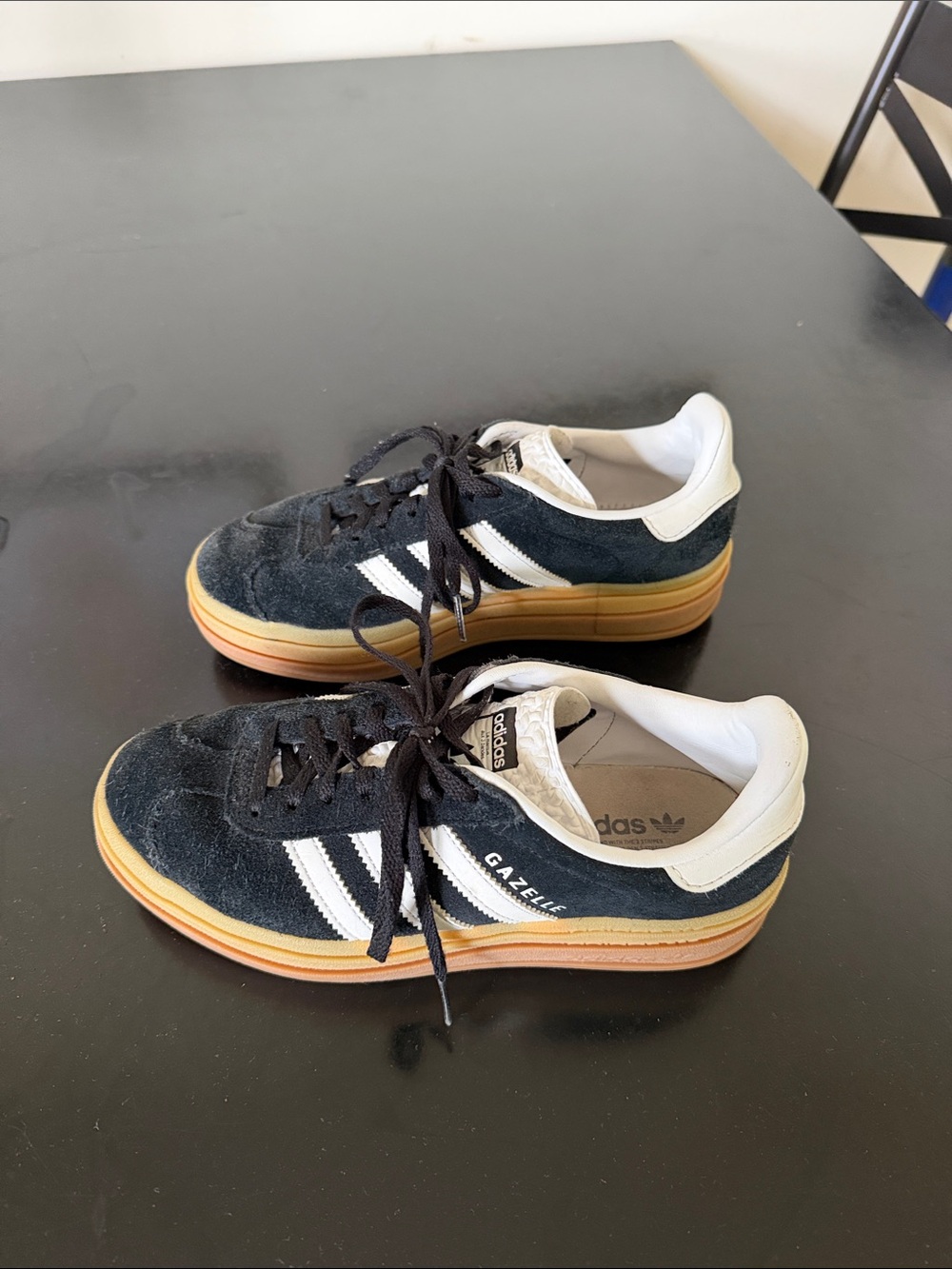 Adidas Gazelle Suede Sneakers in Black and White